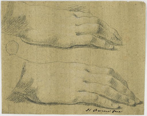 Study: Two right hands, of a woman