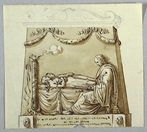 Design for a Sepulcher Monument for a Couple