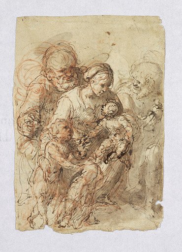 The Holy Family and St. John