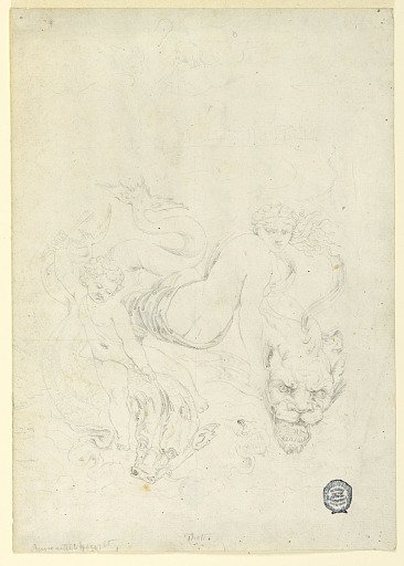 Thetis and Cupid Riding Fish