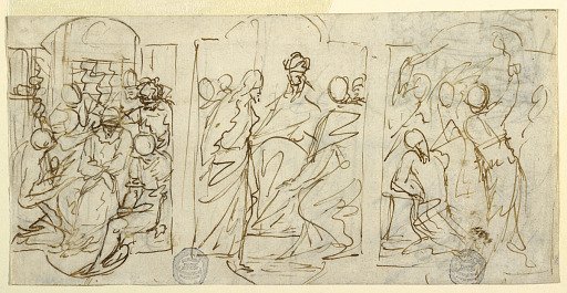 Three Stages of the Passion: The Mockery, Christ before Pilate, Flagellation