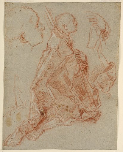 Study of a Young Bishop in Adoration