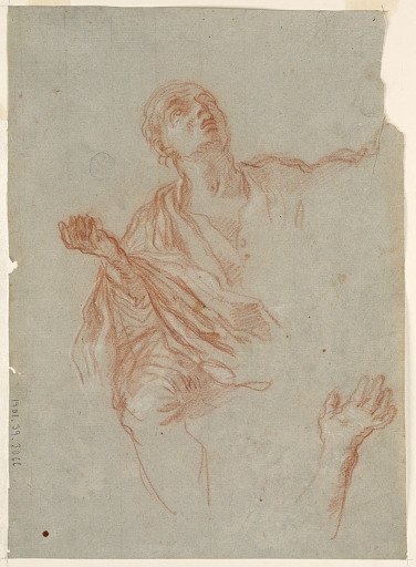 Studies of Mourners' Arms, Hands, and Drapery