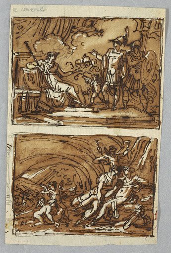 Aeneas and Achates before Dido; the Love of Aeneas and Dido