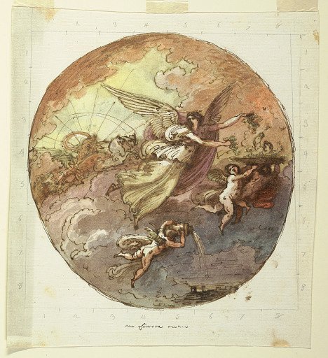 Project for Ceiling Design Depicting Aurora