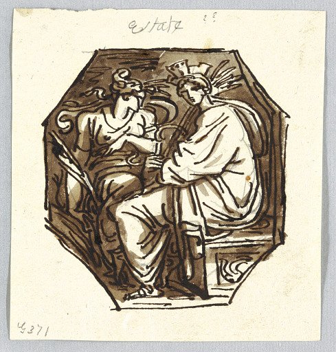 Decorative Project with Octagonal Representation of Summer