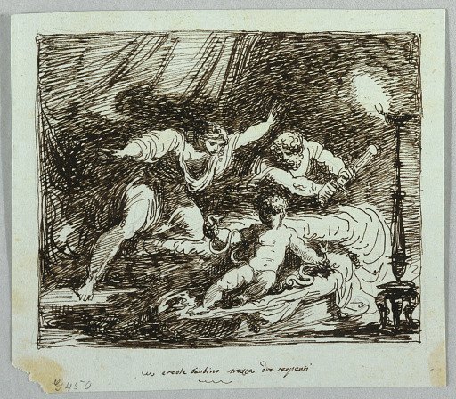 The Infant Hercules Strangling the Serpent
