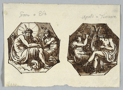 Jupiter and Hebe, Apollo and Terspsichore.