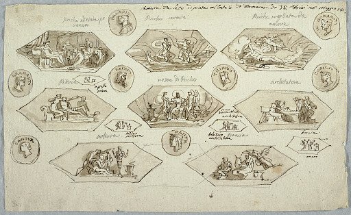 Decoration for the Ceiling of a Bedroom in Villa Aldini, Montmorency