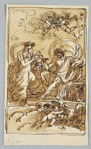 Hebe Pours Wine into Jupiter's Bowl
