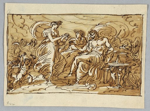 Hebe Pours Wine into Jupiter's Bowl