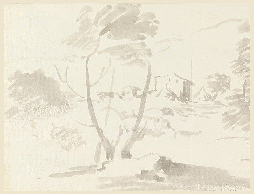 Sketch of a Trees in a Landscape