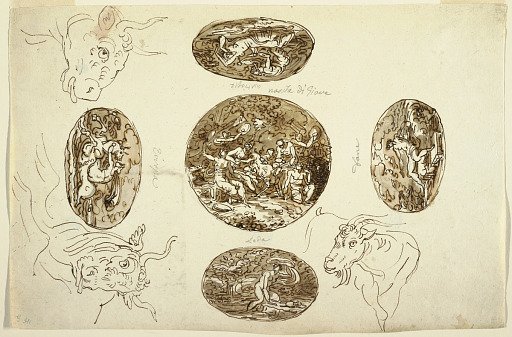 Deeds of Jupiter, for a Ceiling