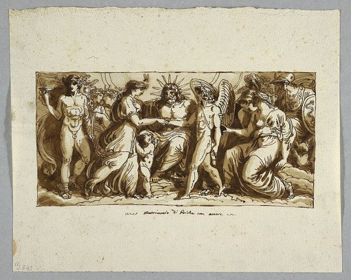 The marriage of Psyche and Cupid