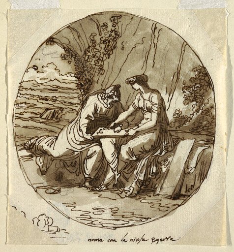 Numa Pompilius and Egeria, Sala di Numa Pompilius, Palazzo Milzetti, Faenza
