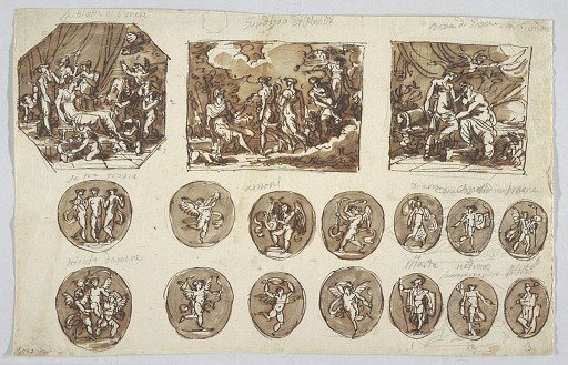 Thetis observing Vulcan fabricating the arms of Achilles