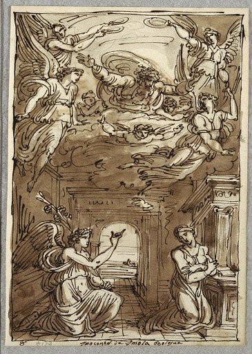 The Annunciation, Study after Innocenza da Imola