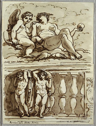Venus and Cupid, Study after Annibale Carracci