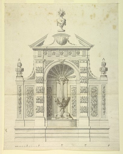 Design for a Fountain for the Palazzo Corsini, Rome, Italy