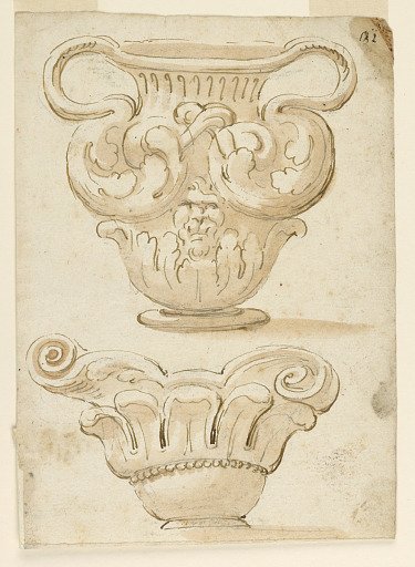 Design for Two Decorative Vases