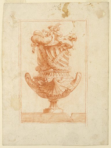 Design for a Vase with Satyrs