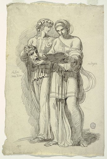 Thalia, Muse of Comedy and Calliope, Muse of Epic Poetry
