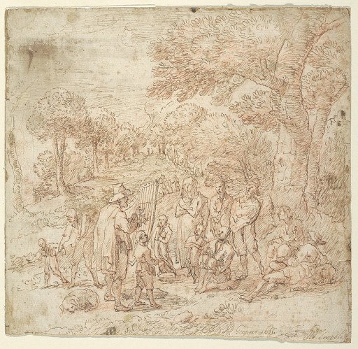 Peasants Listening to Itinerant Musicians