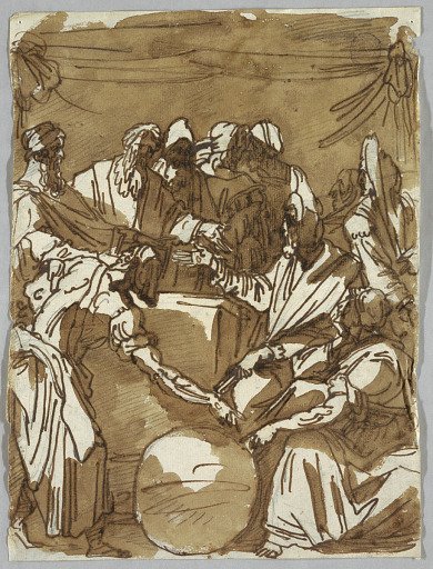 Magi Conversing about Heavenly Bodies, after Perino del Vaga