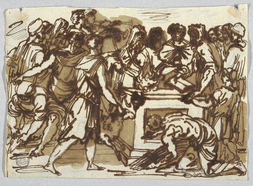 Heathen Sacrifice, after Perino del Vaga