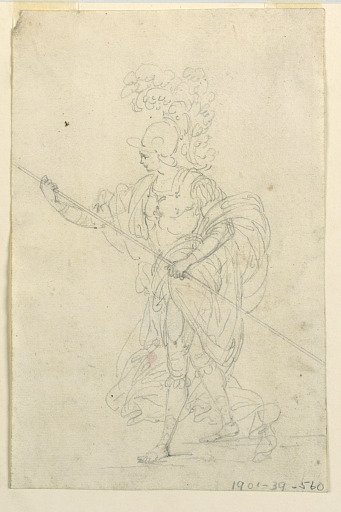 Project for a Theatrical Costume of a Classical Warrior