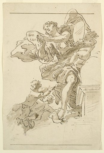 Putti and Winged Figure
