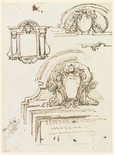 Sketches for Frames, for the Sacristy of St. Peter's