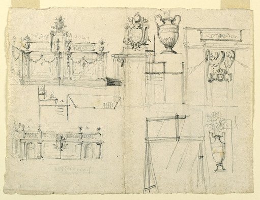 Designs for Vases and Architecture