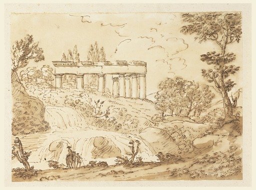 Landscape with Temple Ruins