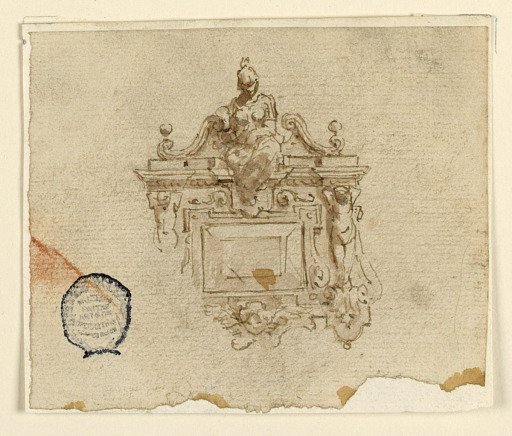 Design for Pendant with Woman in Helmet