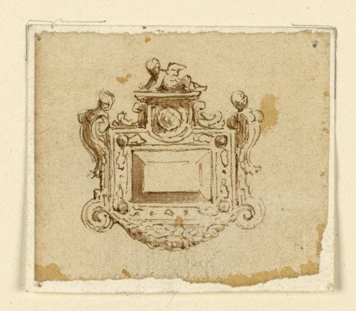Design for a Brooch with Putti
