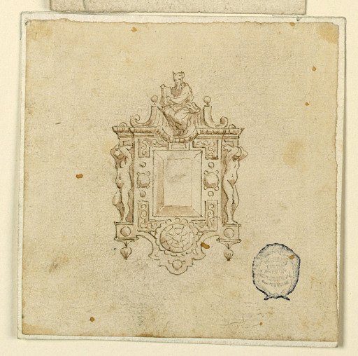 Design for Pendant with Laurel Branches
