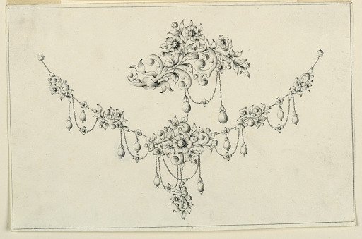 Design for a Necklace and Brooch