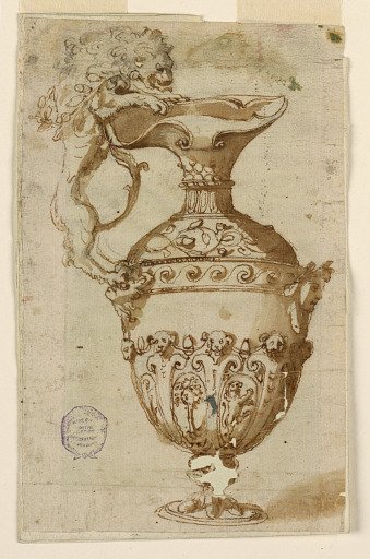 Design for a Ewer with Handle in the Shape of a Lion