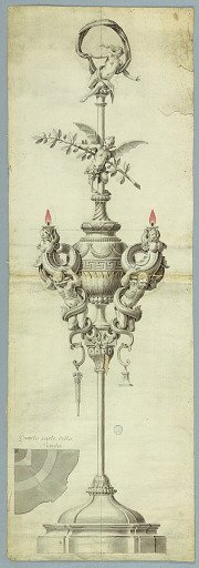 An Oil Burning Lamp