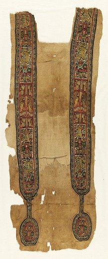Tunic fragment with clavus bands