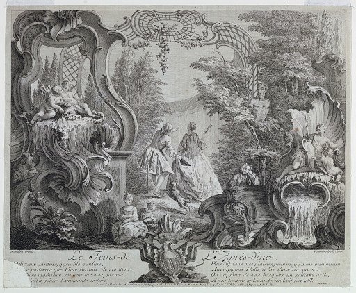Le Temps de L'Après-dîné, from a set of the hours of the day