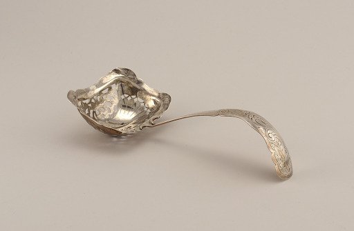 Rectangular Sifiting Spoon with Curved Handle