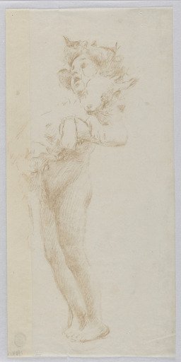 Study for standing boy with kid, “Vintage Festival,” Mendelssohn Glee Club, New York, NY