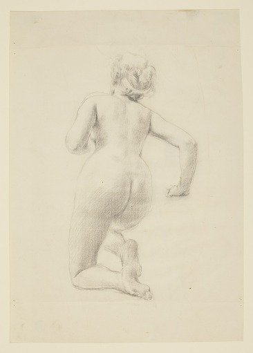 Study for a kneeling woman, “Vintage Festival,” Mendelssohn Glee Club, New York, NY