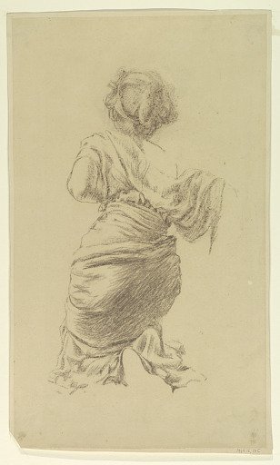 Study for a kneeling woman, “Vintage Festival,” Mendelssohn Glee Club, New York, NY