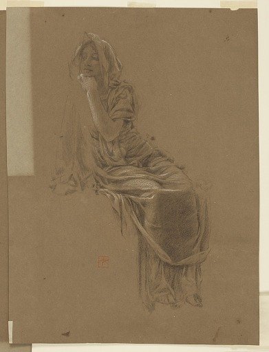 Study for a seated woman, “Vintage Festival,” Mendelssohn Glee Club, New York, NY