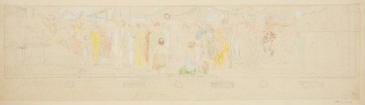 Study for a procession, “Vintage Festival,” Mendelssohn Glee Club, New York, NY