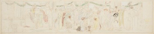 Study for a procession, “Vintage Festival,” Mendelssohn Glee Club, New York, NY
