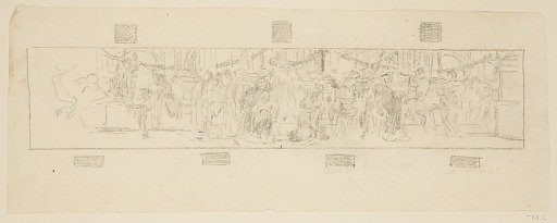 Study for a procession, “Vintage Festival,” Mendelssohn Glee Club, New York, NY